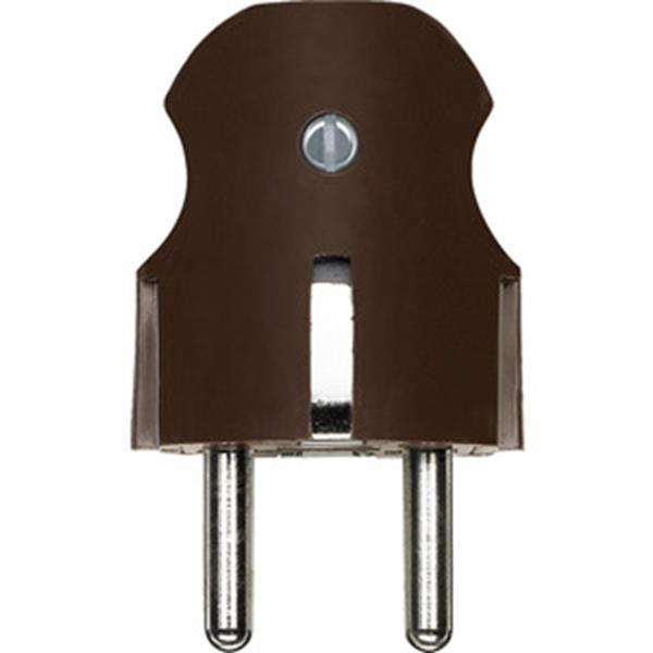 Merten SCHUKO-Stecker, dunkelbrasil