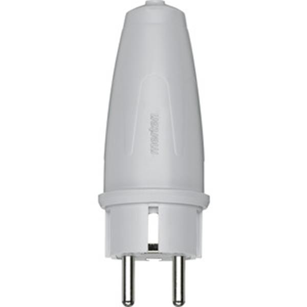 Merten PVC-SCHUKO-Stecker, grau