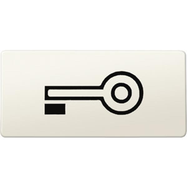 Merten Symbole, rechteckig, Schlüssel, weiß