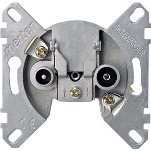 Merten BK-/Sat-Antennendurchgangsdose, 2fach