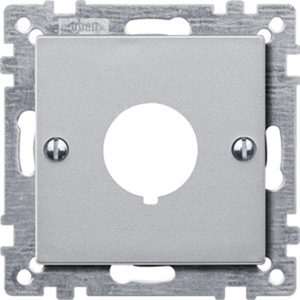Merten Zentralplatte für Befehlsgeräte, aluminium, System M