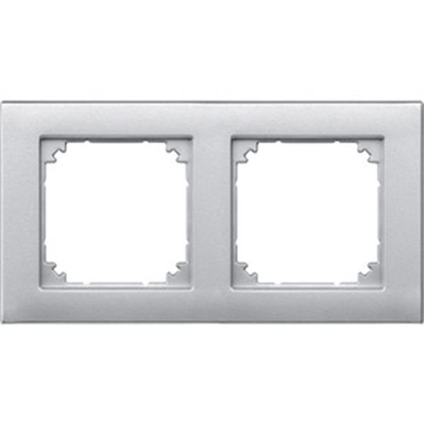 Merten M-PLAN-Rahmen, 2fach, aluminium