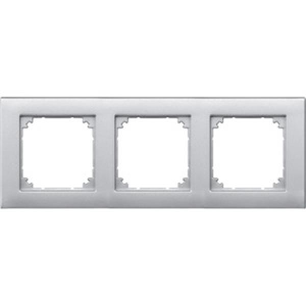 Merten M-PLAN-Rahmen, 3fach, aluminium