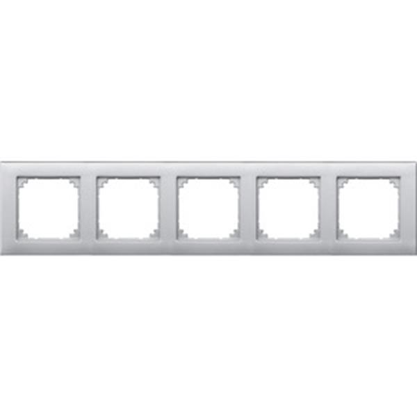 Merten M-PLAN-Rahmen, 5fach, aluminium
