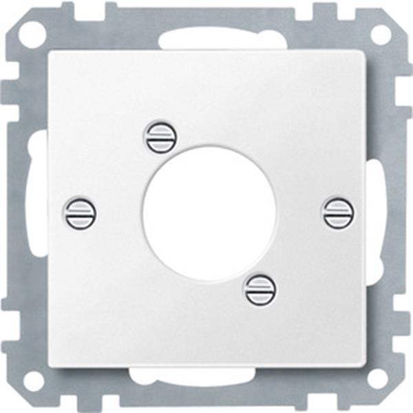 Merten Zentralplatte für Audio-Steckverbinder XLR, polarweiß, System M