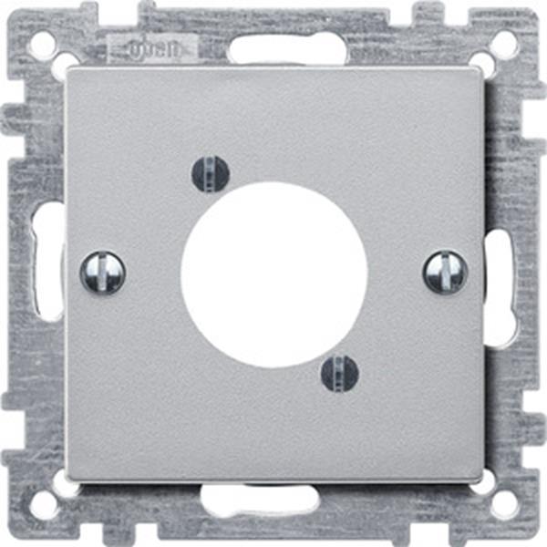 Merten Zentralplatte für Audio-Steckverbinder XLR, aluminium, System M