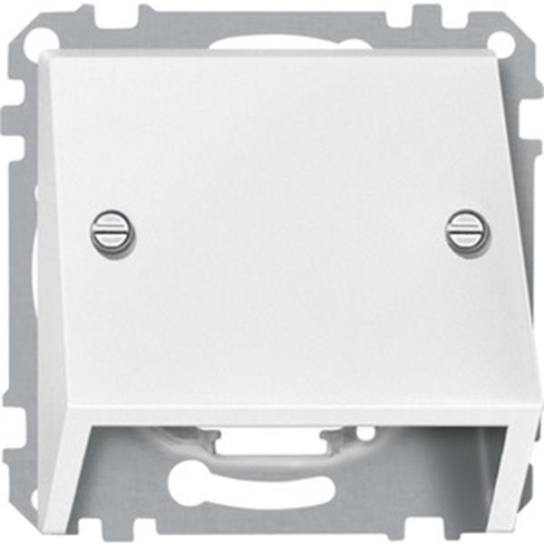 Merten Schrägauslass, polarweiß, System M