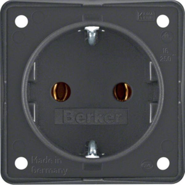Berker Steckdose SCHUKO Integro Einsätze anth