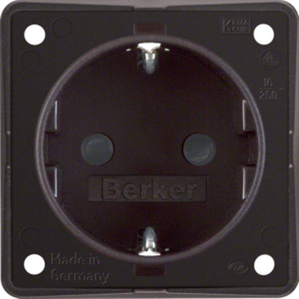 Berker Steckdose SCHUKO eh BS braun matt