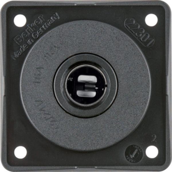 Berker 12V Steckdose Integro schwarz matt