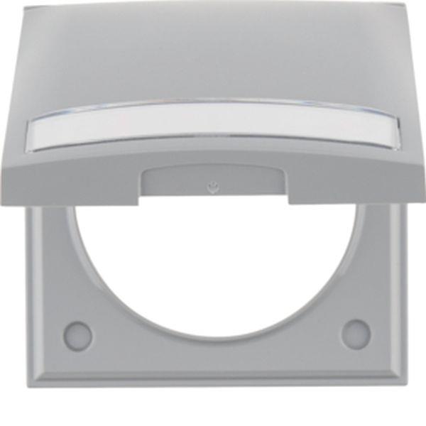 Berker Rahmen 1f m KD u BF ITG Flow grau glänz