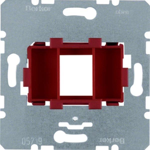 Berker Modul-Einsätze Tragplatte mit roter Au