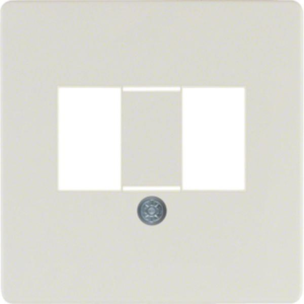 Berker Z-Platte TAE 2X6/Aad2/. weiß