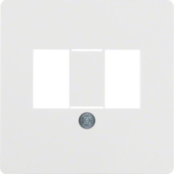 Berker Z-Platt CT TAE 2X6/Aad2/. polarweiß