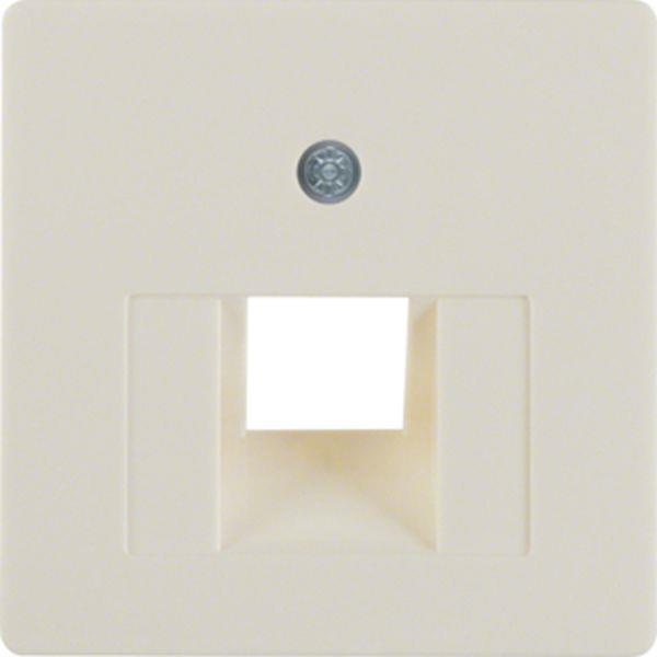 Berker Z-Platte UAE 1fach weiß