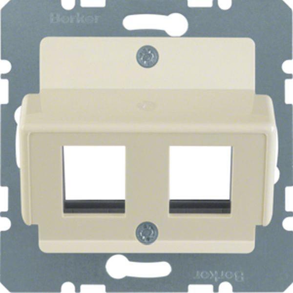 Berker Z-Platte RJ45 EBB 2F Zs weiß