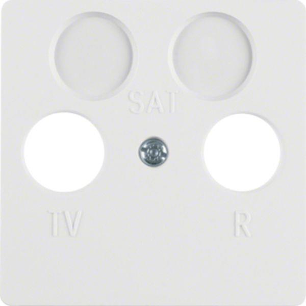 Berker Z-Platte für Ant WG UP p-weiß