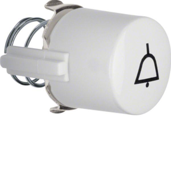 Berker Knopf Tast.Kl.Glas-Ser.pw