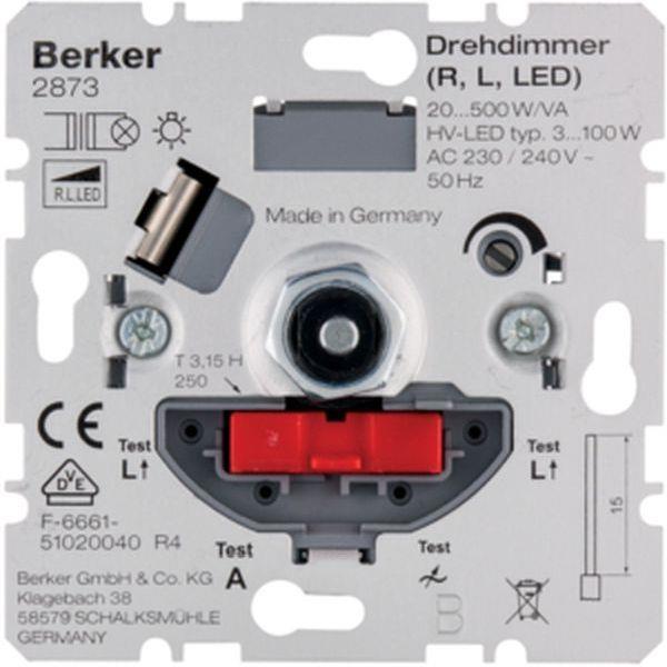 Berker Drehdimmer NV mit Softrastung Hauselek