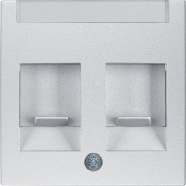 Berker Zentralstück m Staubs u BF B.7 alu matt