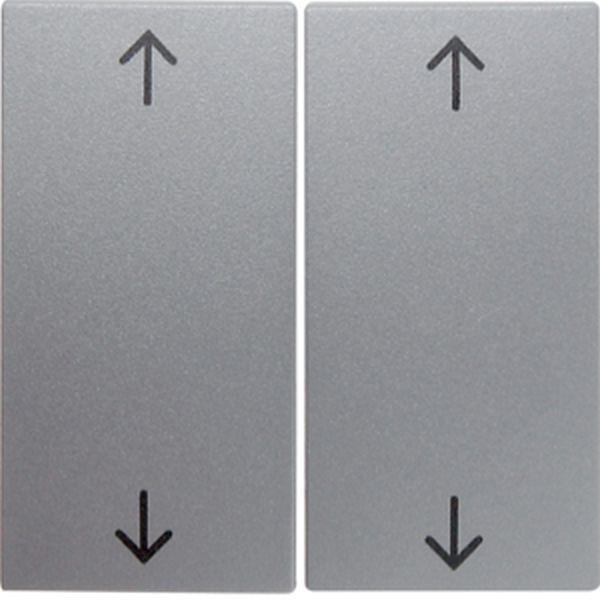 Berker Wippe m Aufdruck Pfeile S.1/B.3/B.7 alu