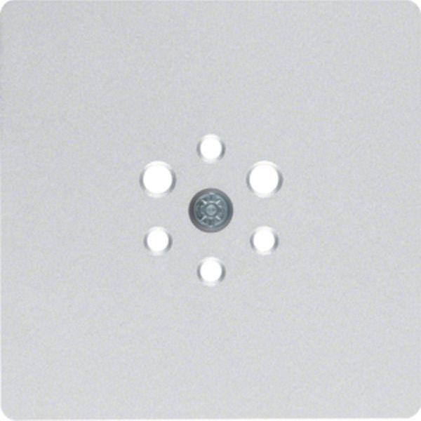 Berker Zentralplatte für 6p Steckdose ZPS alu