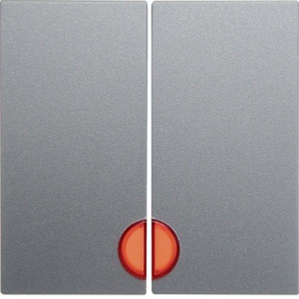 Berker Wippen beleuchtet, B.7, alu Berker Wippen beleuchtet, B.7, alu