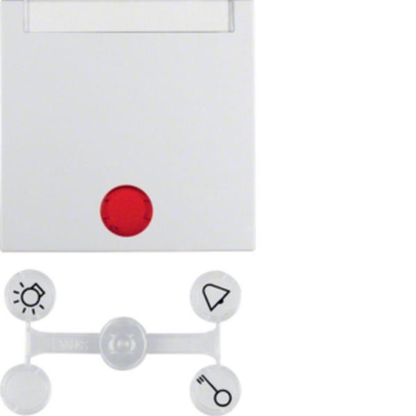 Berker Wippe m 5 Linsen u Beschrift.S1/B3/7 pw Berker Wippe m 5 Linsen u Beschrift.S1/B3/7 pw