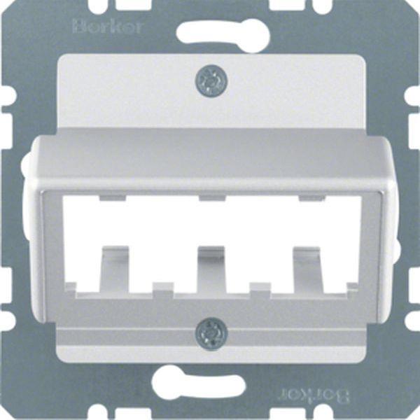 Berker Zentralplatte f 3 MINI-COM Module ZP alu Berker Zentralplatte f 3 MINI-COM Module ZP alu