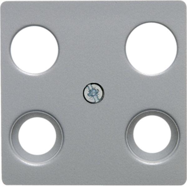 Berker Zentralplatte für Ant.Do 4Loch ZPS alu Berker Zentralplatte für Ant.Do 4Loch ZPS alu