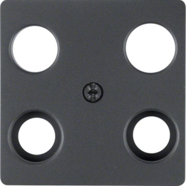 Berker Zentralplatte für Ant.Do 4Loch anthr Berker Zentralplatte für Ant.Do 4Loch anthr