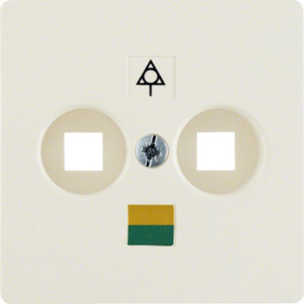 Berker Zentralplatte für Doppelpotentiala.weiß Berker Zentralplatte für Doppelpotentiala.weiß