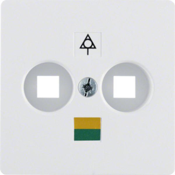 Berker Zentralplatte für Doppelpotential. p-w Berker Zentralplatte für Doppelpotential. p-w