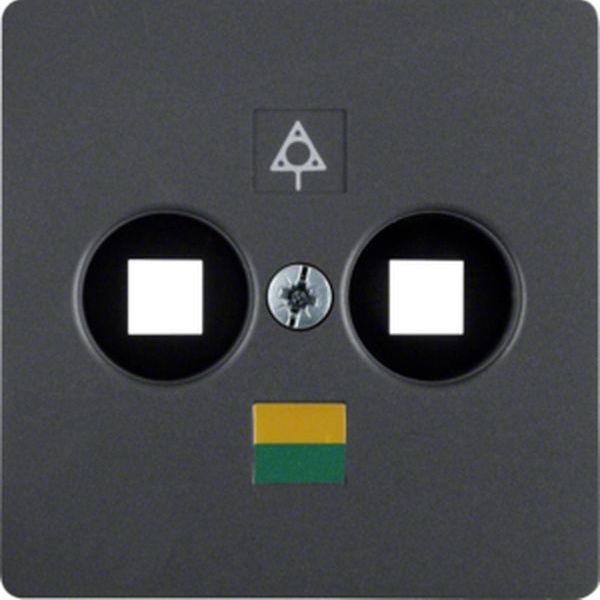 Berker Zentralplatte f Doppel-Potenziala.Std an Berker Zentralplatte f Doppel-Potenziala.Std an