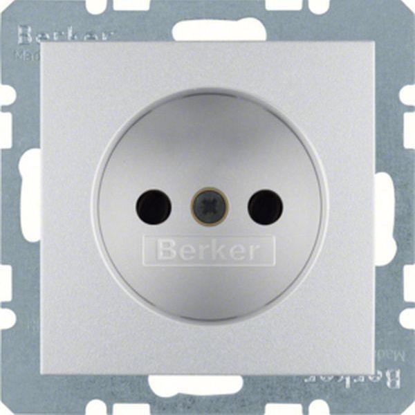Berker Steckd. ohne SK m EHBS S.1/B.x alu matt Berker Steckd. ohne SK m EHBS S.1/B.x alu matt