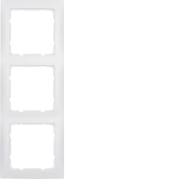 Berker Berker Rahmen 3-fach, Serie S.1, polarweiß matt