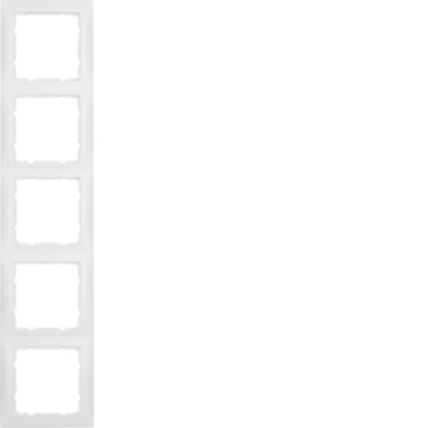 Berker Berker Rahmen 5-fach Serie S.1 polarweiß, matt