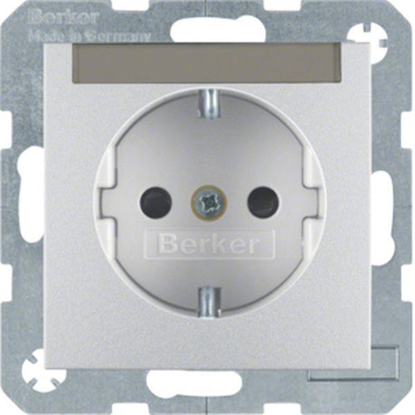 Berker Steckd. SCHUKO BSF u. erh BS S.1/B.x alu
