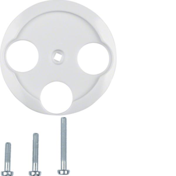 Berker Zentralstück 1930/Glas/Palazzo für 3Loch