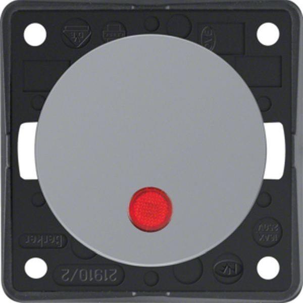 Berker Kontr.-Aussch. 2p Aufd., Flow/Pure, grau