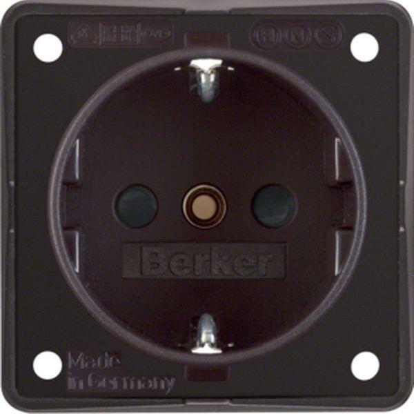 Berker Steckdose SCHUKO erh BS ITG braun matt