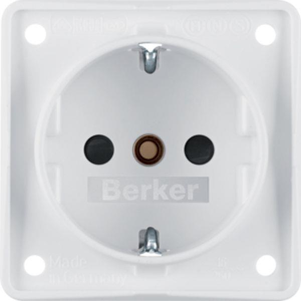 Berker Steckdose SCHUKO erh BS ITG polarweiß ma