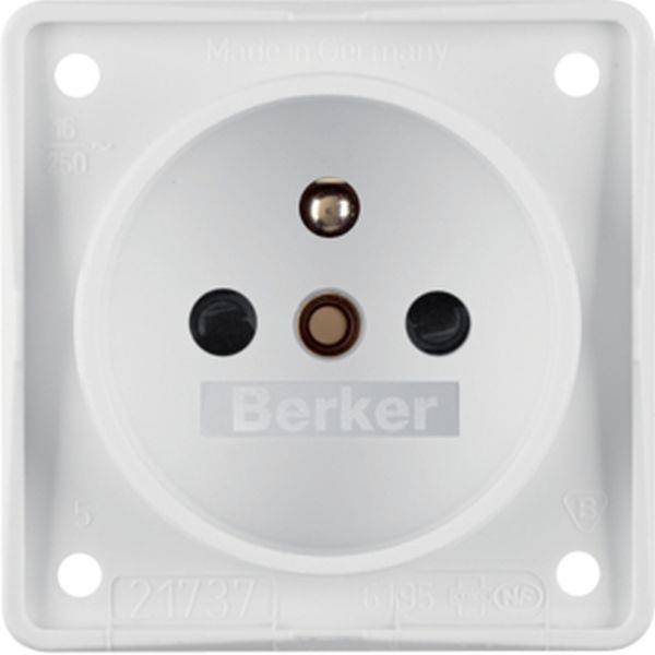 Berker Steckdose mit SK-Stift ITG eh BS pw matt