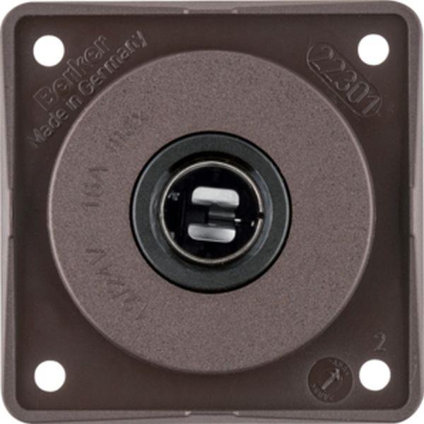 Berker 12V Steckdose Integro braun matt