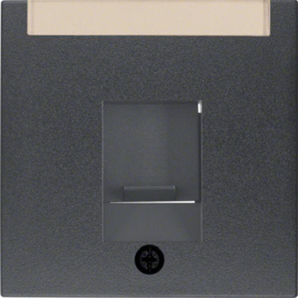 Berker Zentralstück m Staubs u BF B.3/B.7 anthr
