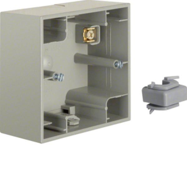 Berker Aufputz-Gehäuse 1fach K.5 Edelstahl lack