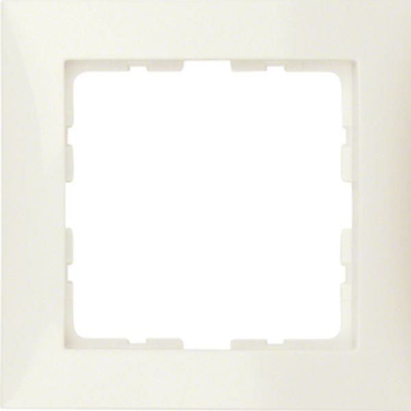 Berker Rahmen 1fach S.1 weiß glänzend