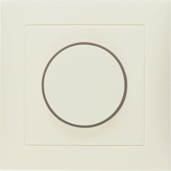 Berker Abdeckplatte m Knopf f D-Dimm S.1 wß
