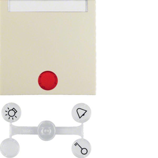 Berker Wippe m 5 Linsen u Beschrift.S.1 weiß