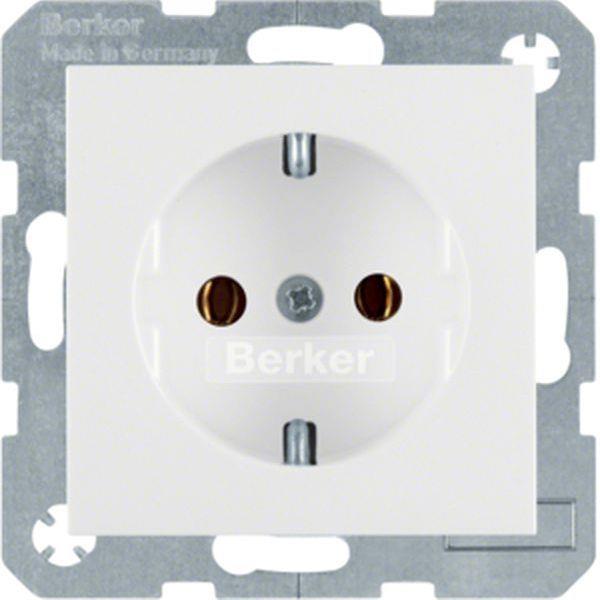 Berker Steckdose SCHUKO S.1/B.x polarweiß gl